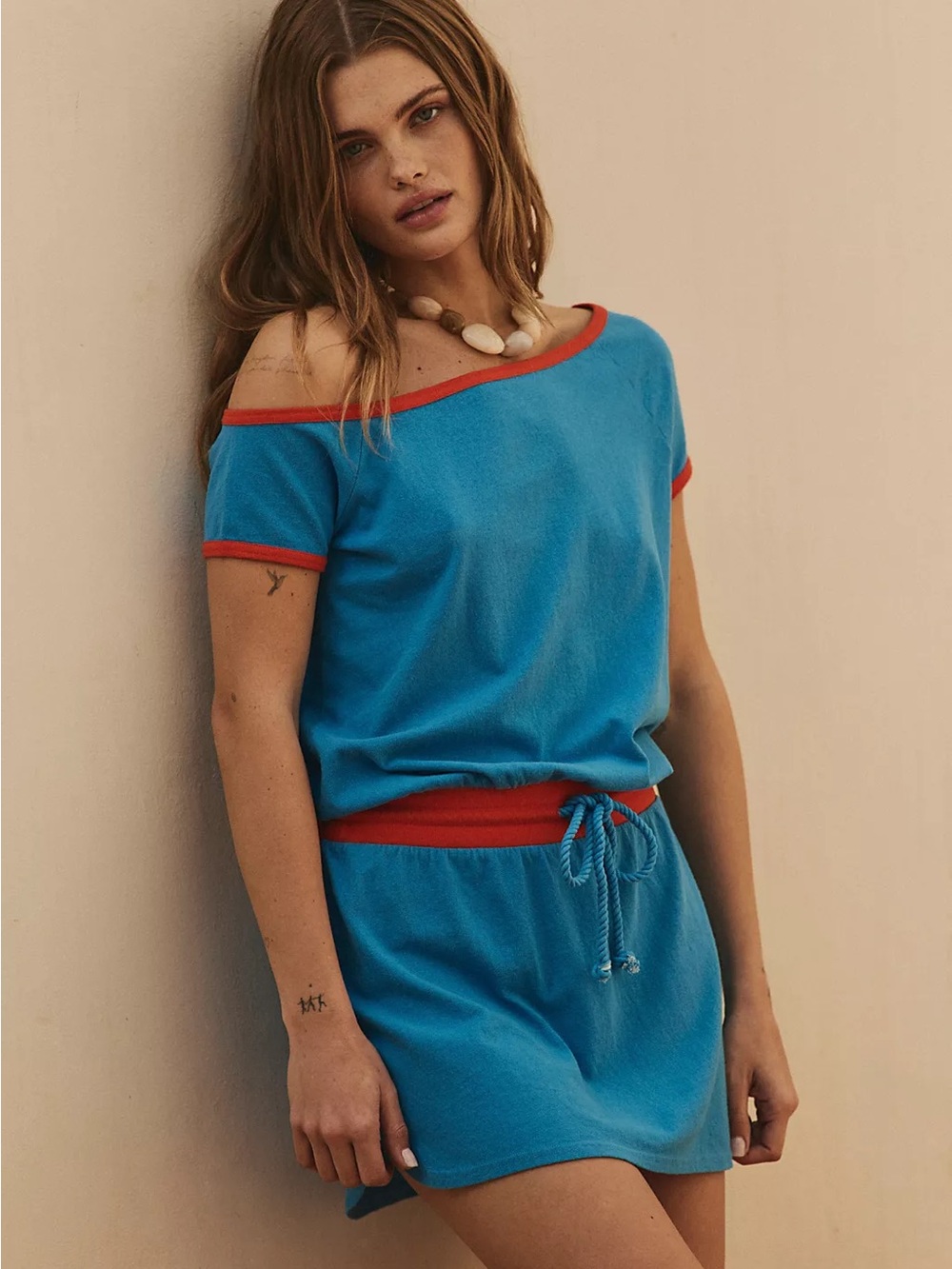 Free People My Favorite Mini Dress - Baywatch Combo